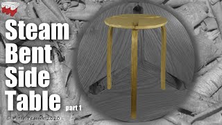 Steam Bent Ash Trefoil Table - part 1 of 3