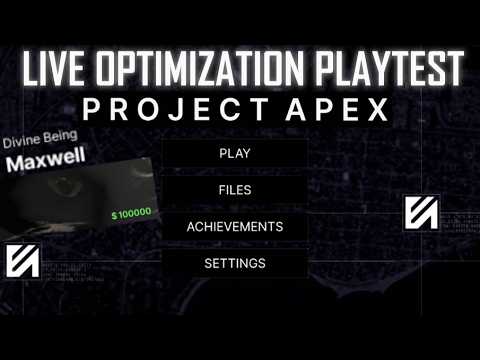 Project Apex Menu Roblox PROJECT APEX - Optimization Playtest (Lore, Loadouts, and ...