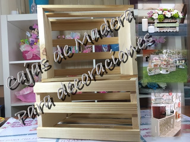 Cajita de madera para decoraciones 