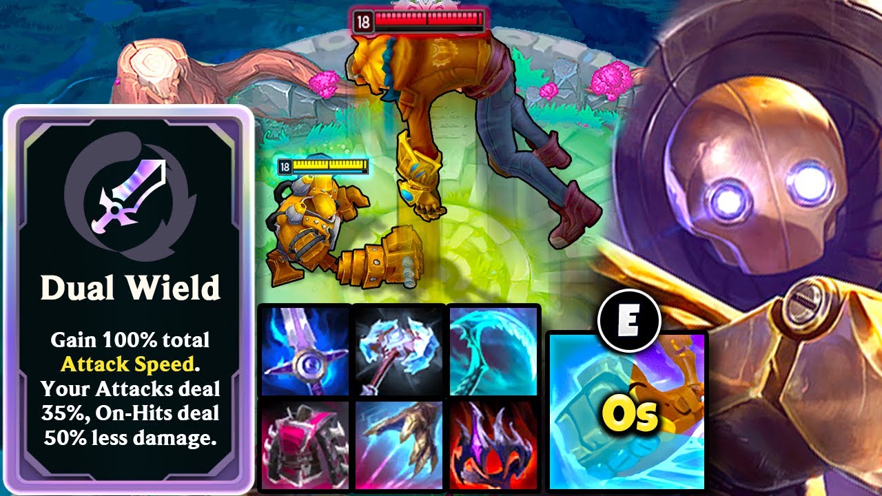Blitzcrank, but I have 8.0 attack speed and infinitely knock you