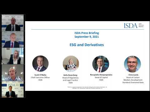 ISDA Press Briefing: ESG and Derivatives