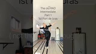 Port de bras from the old RAD Intermediate Part 1 syllabus #adultballet #radsyllabus #portdebras