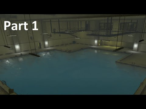 Exploring an abandoned pool part 1 ~ Garry's mod (MAP LINK IN THE ...