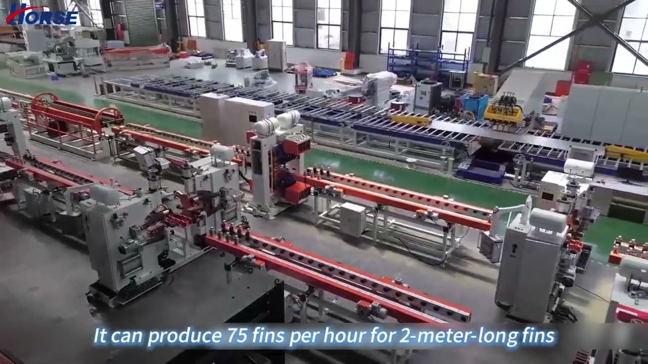 67m Production Line: 120 Fins/Hour & One-Person Operation | Transformer Radiator Fin Equipment