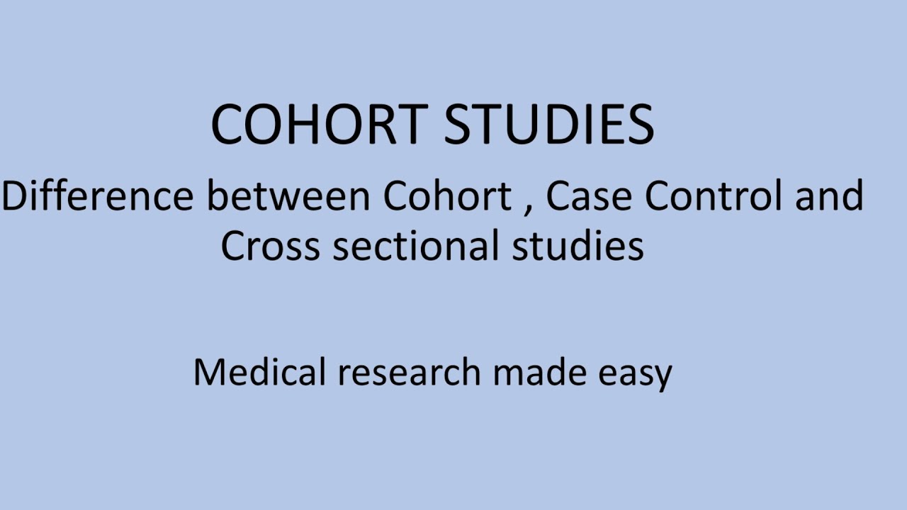 Cohort studies, defination of cohort, difference between cohort and other studies. Examples
