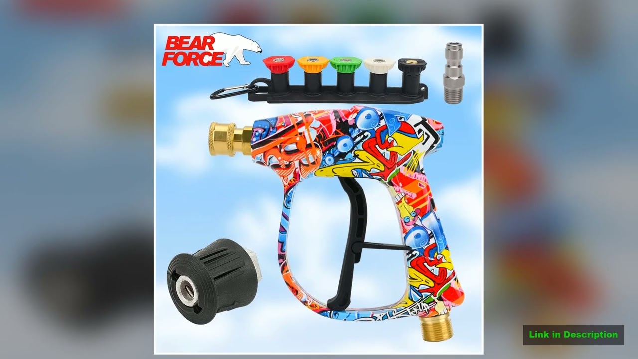 Pressure Washer Water Gun for Car Cleaning Hose Connector For Karcher Nilfisk Parkside Bosch Quick