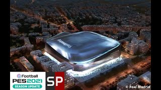 [Download] The New Santiago Bernabeu with Exterior || PES 2021 & Smoke Patch Football Life 2024