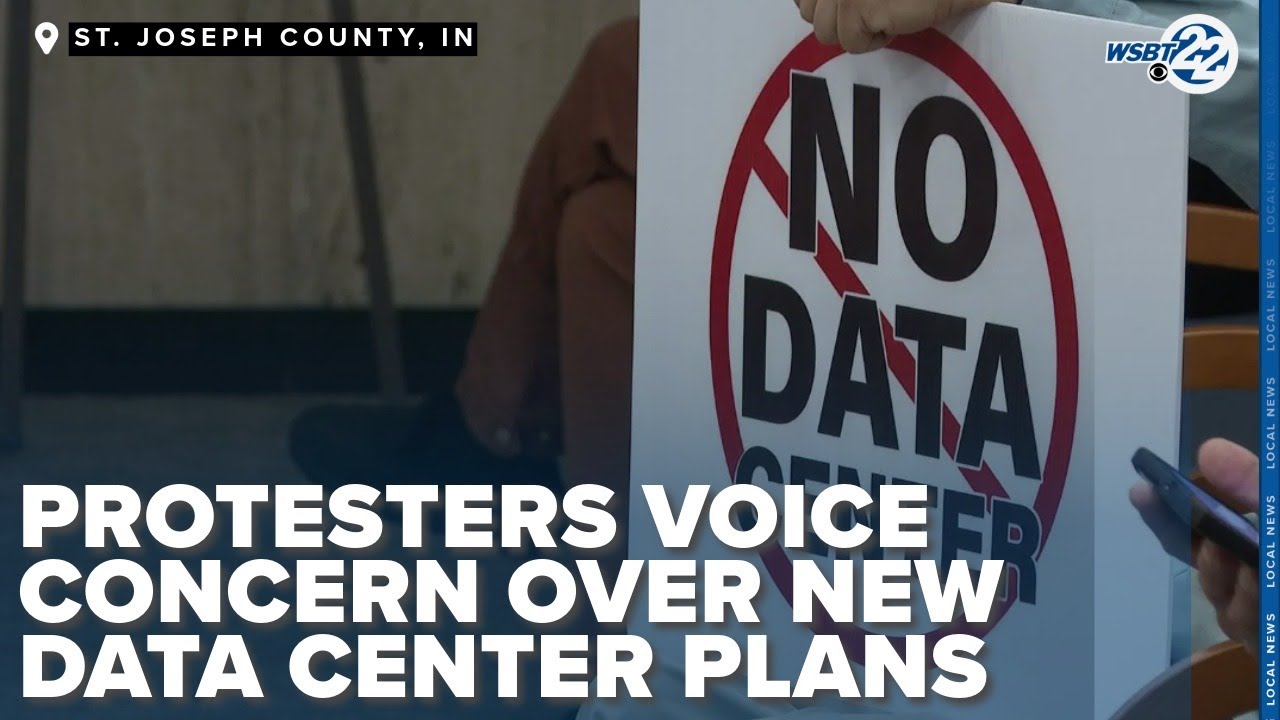 Protesters voice concerns over new data center plans in northern Indiana