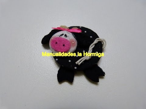 Diy vaquita en botones y carton paso a paso youtube