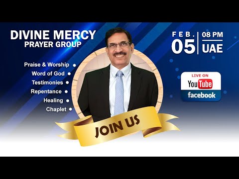 LIVE STREAM | DIVINE MERCY GROUP PRAYER SESSION | 5TH FEB | FRIDAY | 8 PM (UAE TIME)