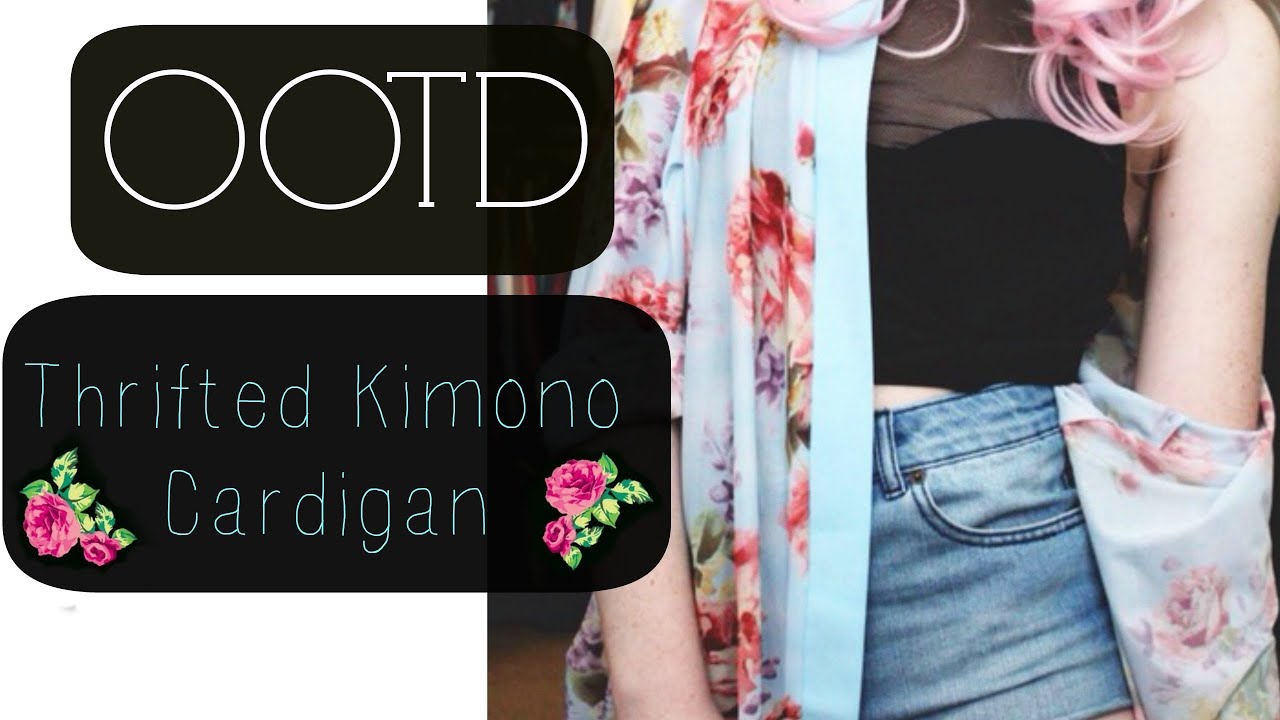 ootd kimono cardigan