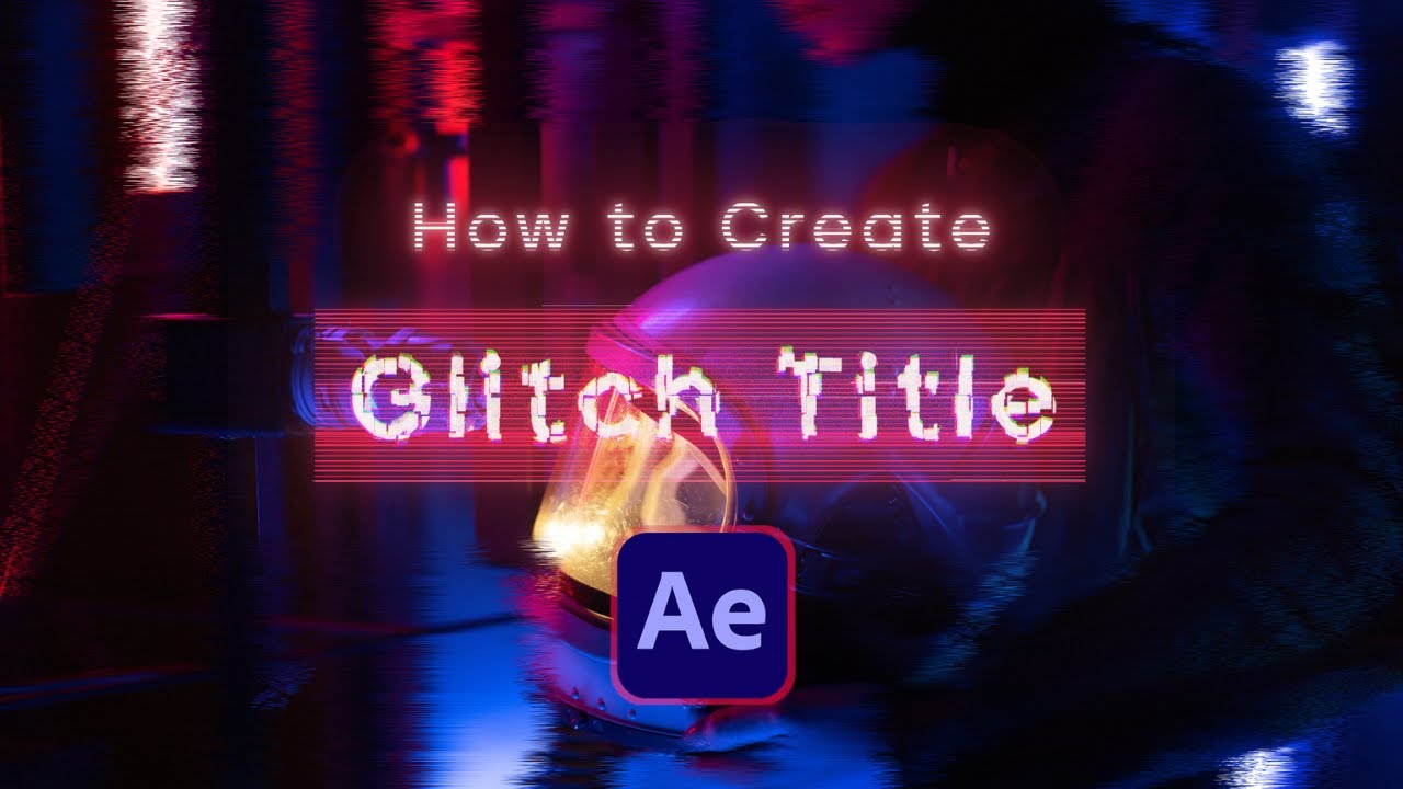 How To Create Distorted Glitch Text Effect in After Effects | After Effects Tutorial