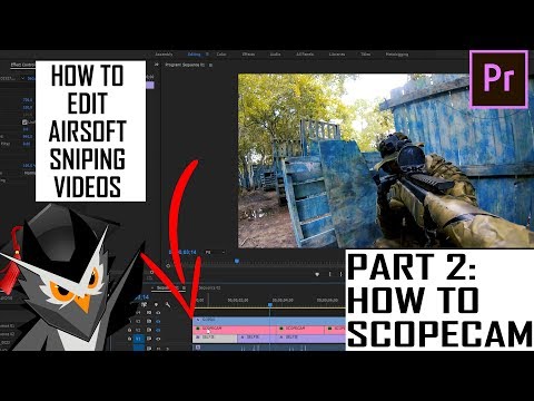 COME FARE AIRSOFT SNIPER VIDEO | EASY | COME SCOPECAM | AIRSOFT SNIPER GUIDA | ADOBE PREMIER