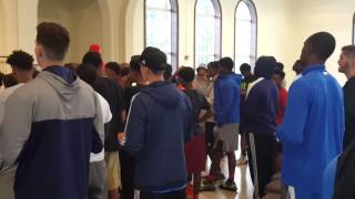 2016 Ultimate Training Camp worshipping with the Athlete's