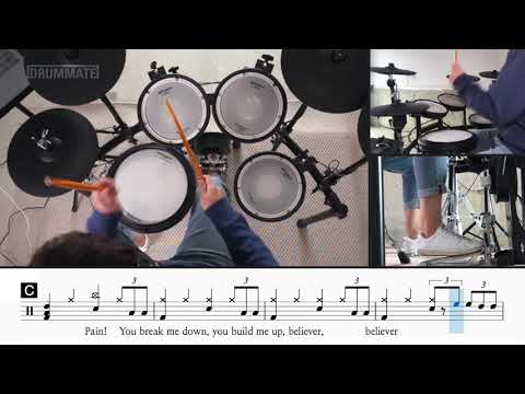 Believer - Imagine Dragon (★★★★★) Drum <strong>Tutorial</strong> <strong>Version</strong>