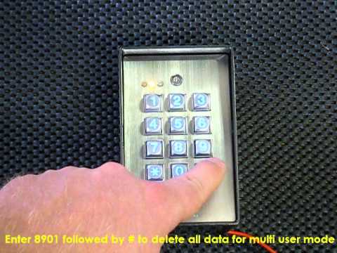 DC60SS   Delete All The Data For Multi User Mode