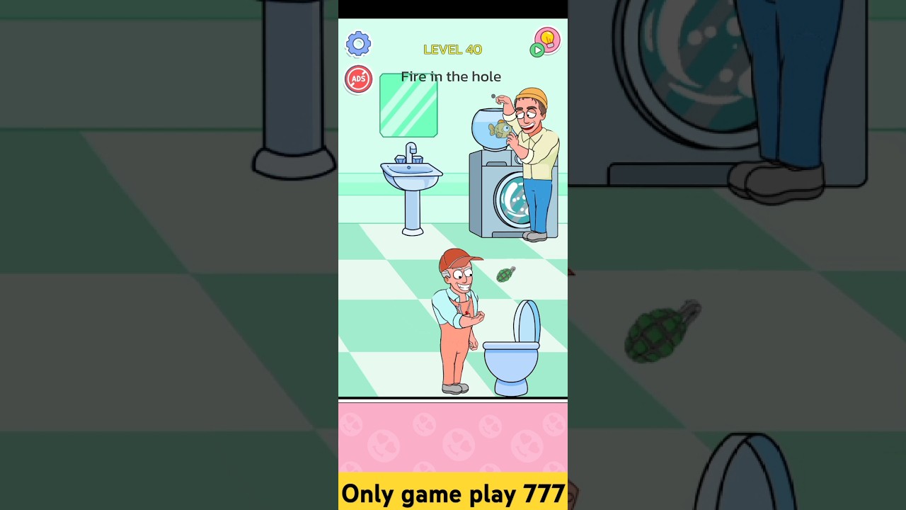 Happy Ending game play, Level 40 Fire in the hole