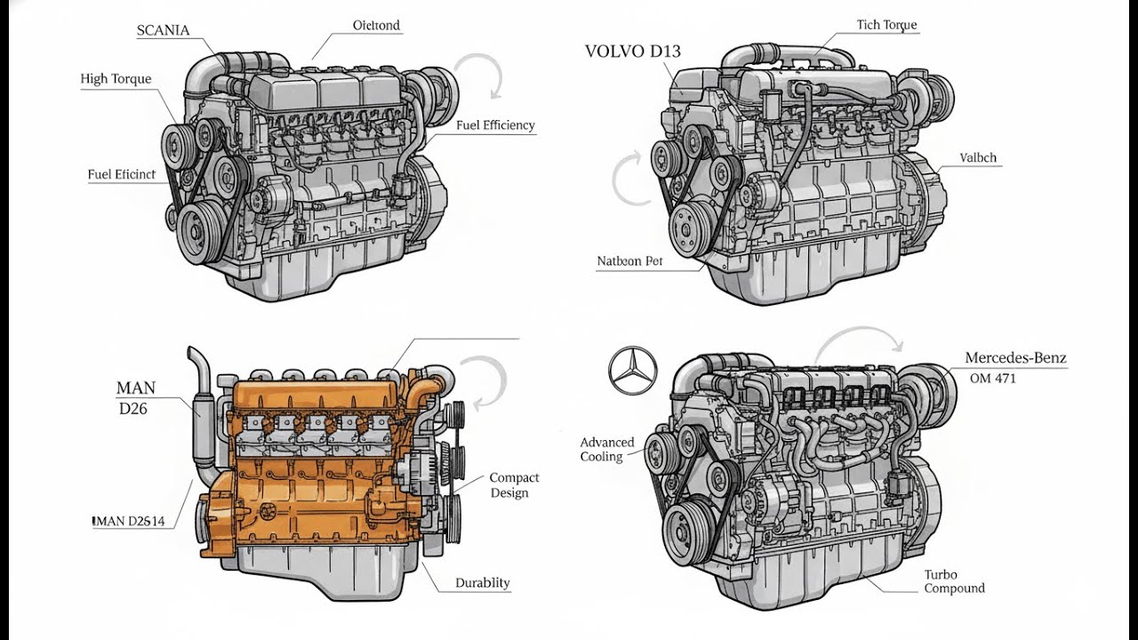 Which Engine Is Best: Scania vs Volvo vs MAN vs Mercedes
