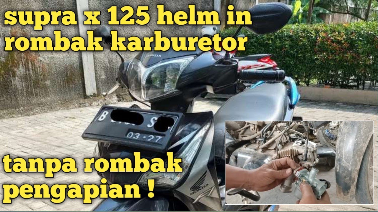 MEROMBAK INJEKSI JADI KARBURATOR. SUPRAX HELM IN.