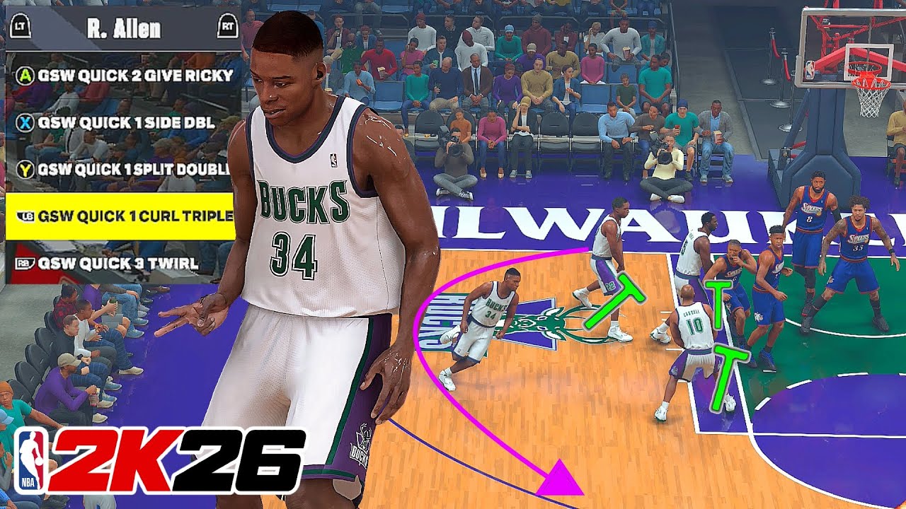 Prime Ray Allen + GSW Playbook = Unfair ! | NBA 2K26 Play Now Online