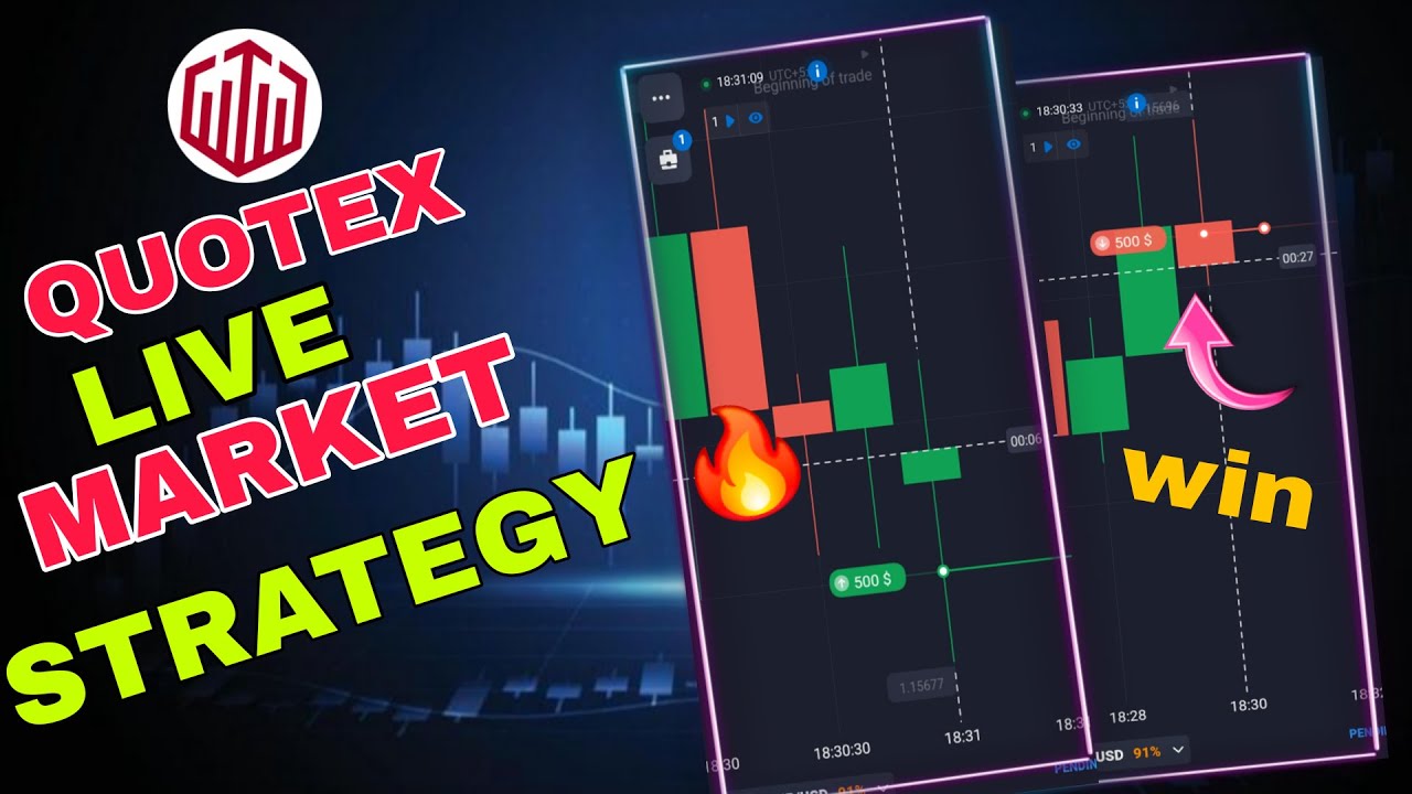 Quotex Live Market Strategy 🔥| Binary Options Trading strategy | Quotex Trading
