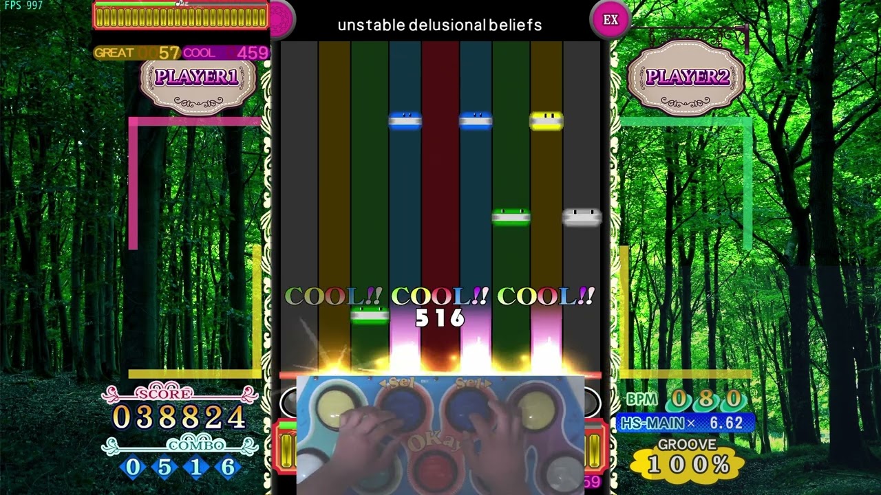 [beatoraja PMS]unstable delusional belief フルコンボ