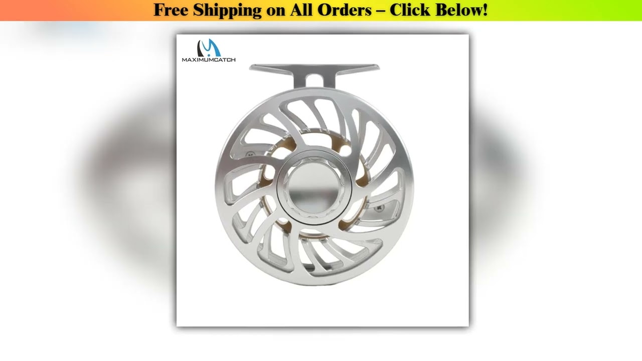 Maximumcatch VM 5-9wt 100% Waterproof Fly Reel Saltwater Sealed Multi-disc Drag T6061 Aluminium
