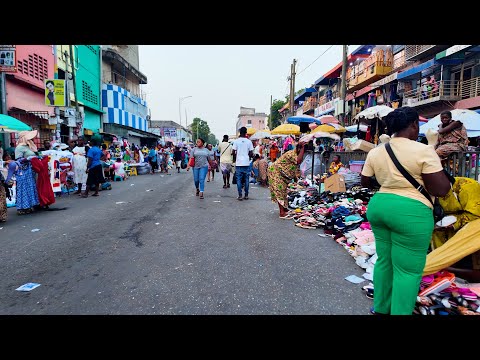BIGGEST OPEN AFRICAN STREET MARKET HOLIDAYS GHANA ACCRA MAKOLA