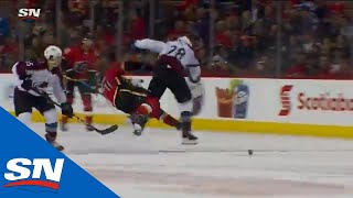 Ian Cole Smashes Jankowski With Massive Hit To Start Fight