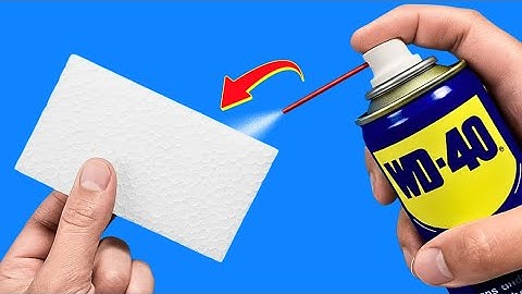 Spray WD-40 on Styrofoam — Fix All Broken Plastic at Home in Seconds! Genius Trick! 😱