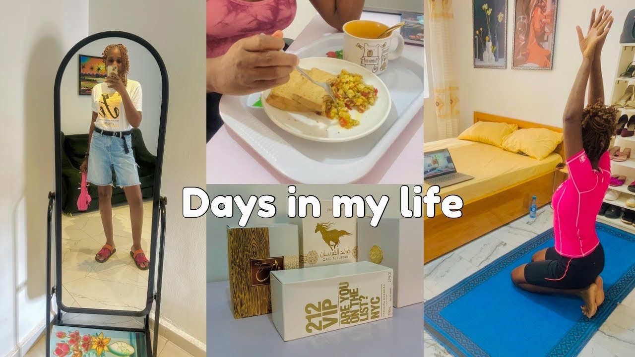 Days in my life in Nigeria🌻|Living alone diaries| Home workout + Perfume unboxing| EGUSI SOUP RECIPE