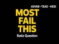 Triangle Ratio Problem Most Students Fail - (ASVAB TEAS HESI Math)