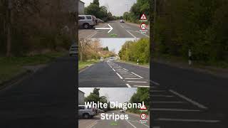 White Diagonal Stripes 2 #drivingtestroutes  #drivingtestroutes  #driving  #cars #drivinglessons