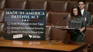 Congresswoman Biggs Speaks on Her Made-in-America Defense Act, Moments Before Its Passage