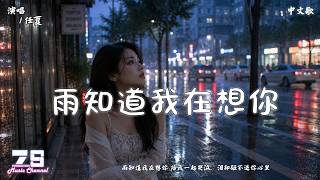 雨知道我在想你 - 任夏 | 雨知道我在想你 陪我一起哭泣，泪却砸不进你心里【動態歌詞 | Lyrics Video】♪ZSMusicStudio