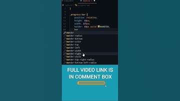 Nice CSS Progress Bar Tutorial - #shorts #codingspirit