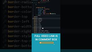 Nice CSS Progress Bar Tutorial - #shorts #codingspirit