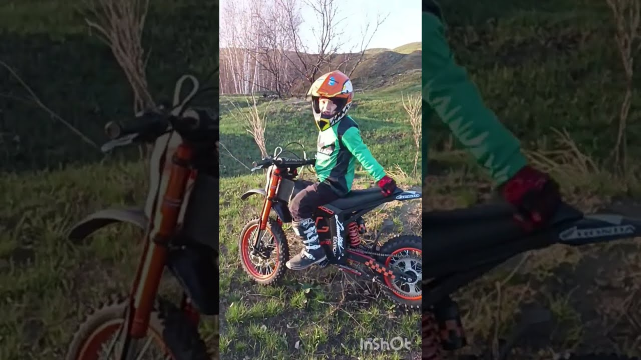 Первоклассник на питбайке Kugoo wish 01.