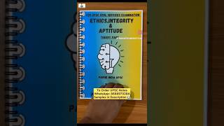 Ethics Notes for UPSC and State Services Examination | Ethics Integrity and Aptitude Theory Notes.