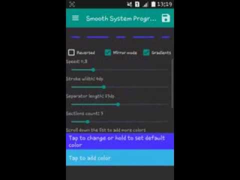 [App ~Tutor] Smooth System Progres Bar