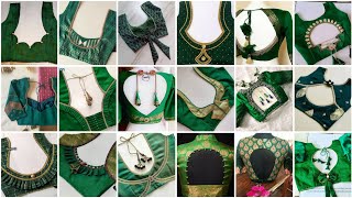 Latest Green Colour Blouse Designs New Model/Green Blouse Back Neck Designs/Blouse ki Design/Blouse