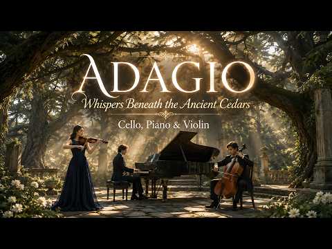 ADAGIO – Whispers Beneath the Ancient Cedars 🌿 Emotional Cello, Piano & Violin (AI)