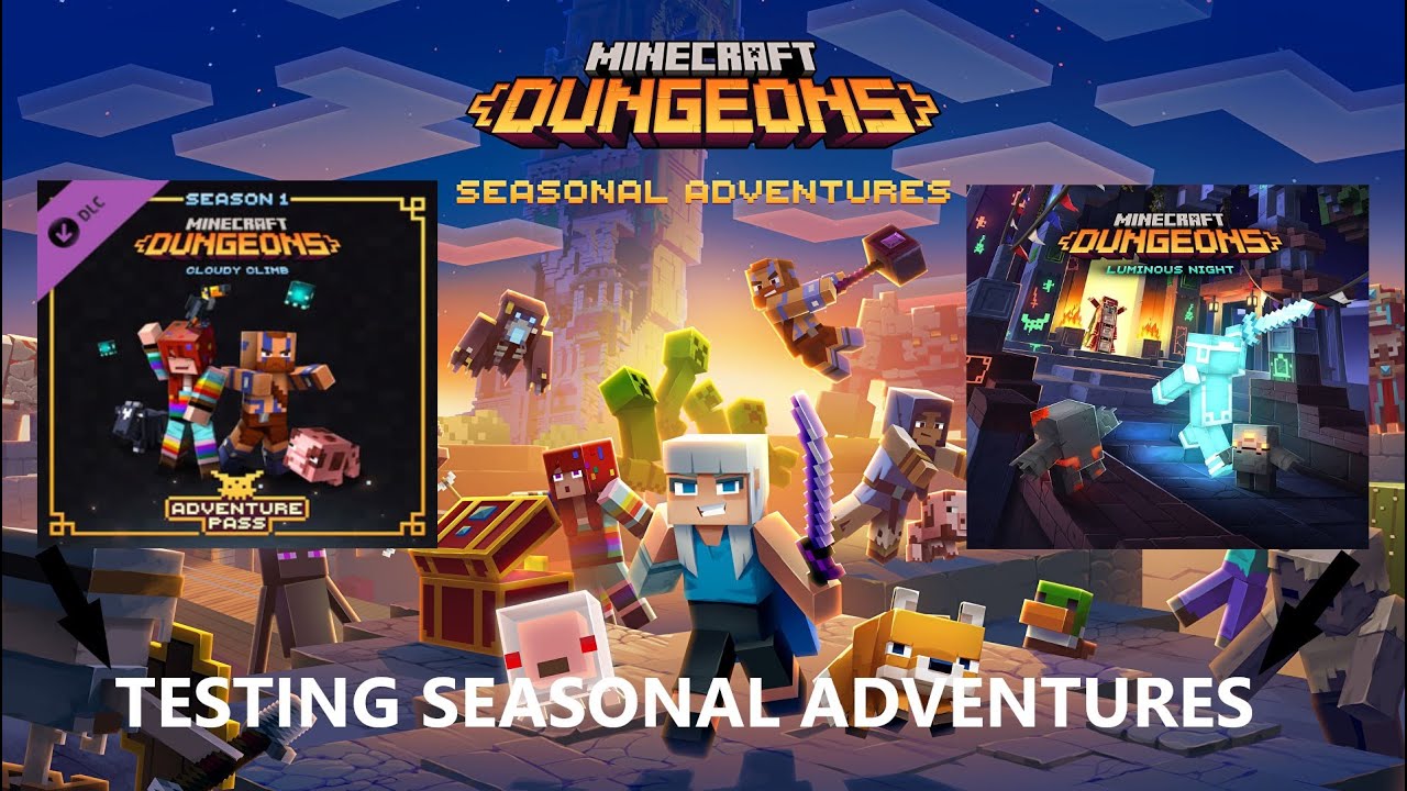 🔴Testing Seasonal Adventures MINECRAFT DUNGEONS E11 YouTube