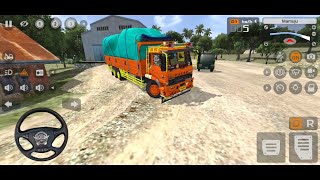 PERMAINAN TRUK FUSO TRONTON MBOIS ANGKUT MESIN PABRIK TERPAL - GAME BUS SIMULATOR INDONESIA screenshot 1