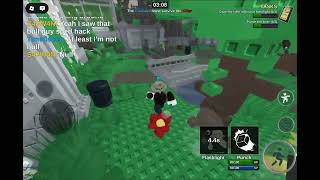 Live footage of a hacker on an alt with speed hacks! #dieofdeath #roblox