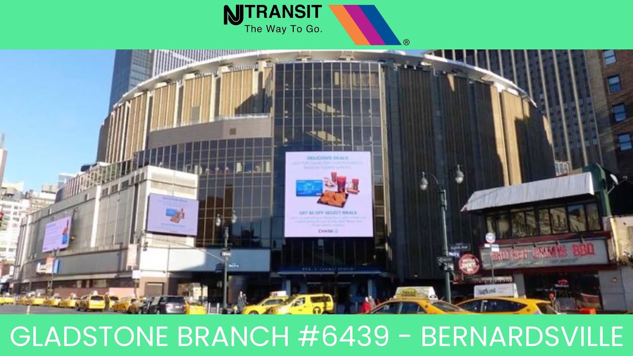 NJ Transit Train Gladstone Branch 6439 to Bernardsville Announcements at New York (Male Voice)