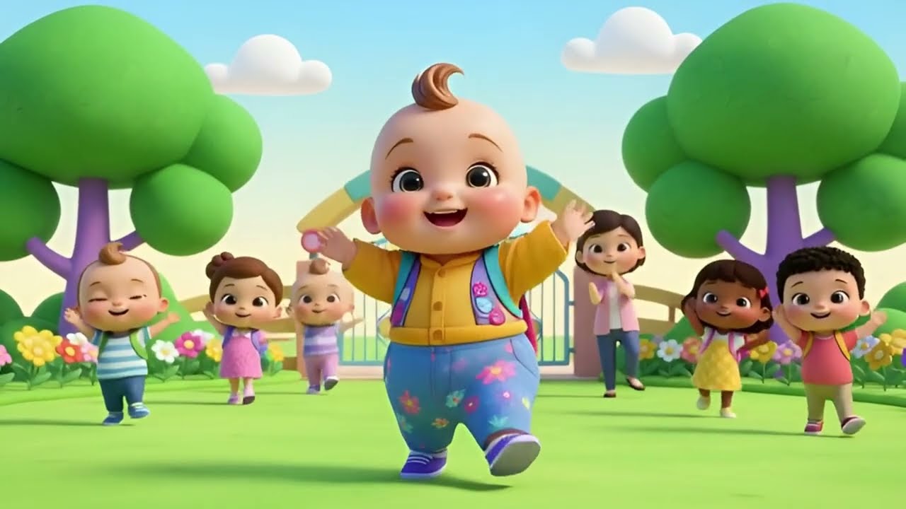 🚂🎵 Песенка про первый день малыша в школе 🏫 для детей! | Веселая школьная песенка для детей | Дет...