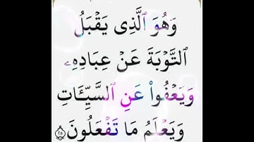 سورة الشورى الآية ( 25 )