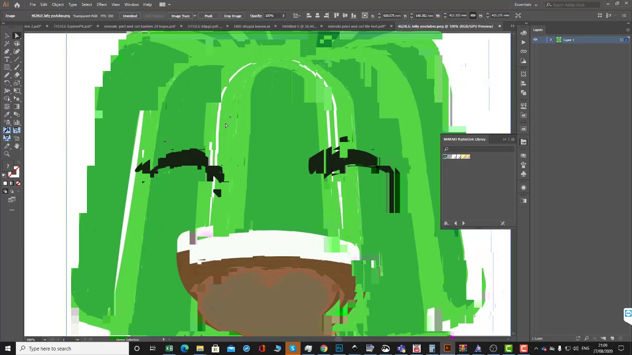 Mimaki Print & Cut workflow with RasterLink Tools and Illustrator