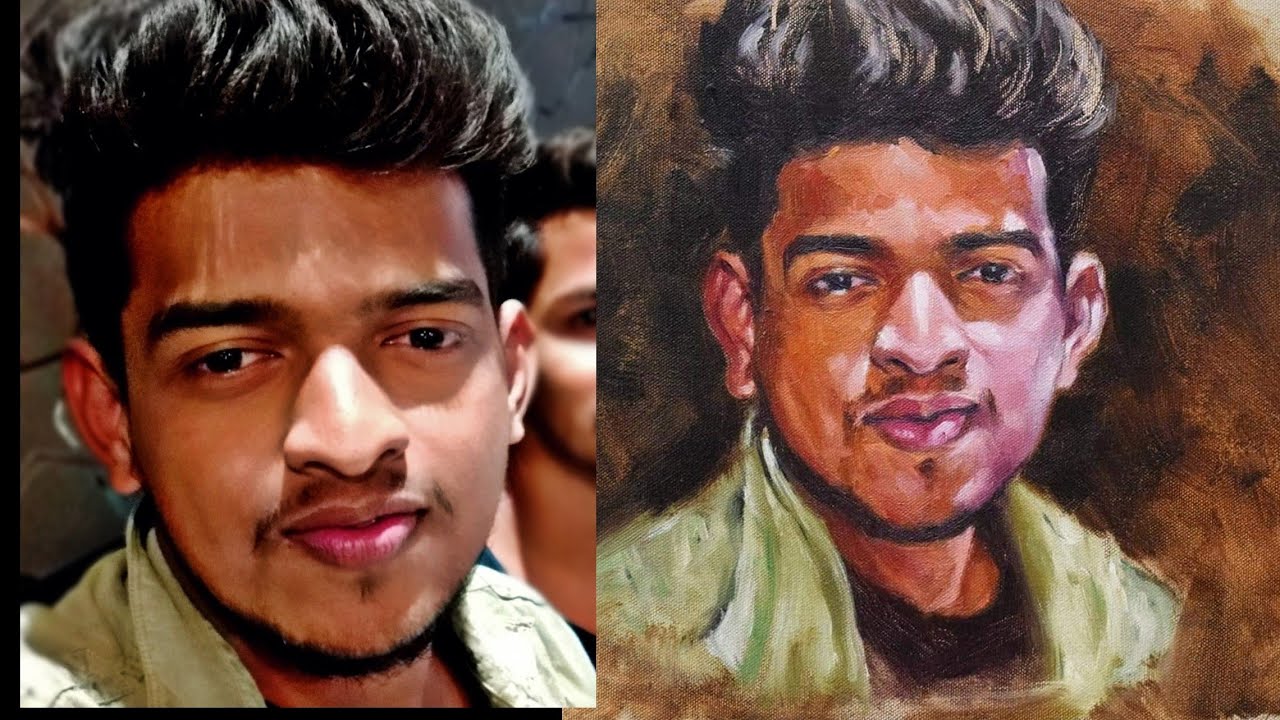 Oil Portrait Painting Tutorial | how to paint oil painting . - YouTube